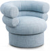 Valentina Linen Textured Fabric Swivel Accent Chair Light Blue - 570LtBlu - Vega Furniture