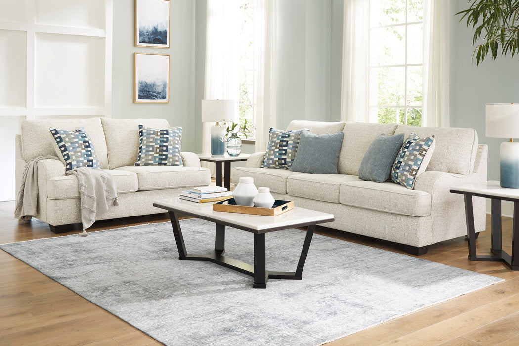 Valerano Parchment Living Room Set - SET | 3340438 | 3340435 - Vega Furniture