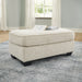 Valerano Parchment Ottoman - 3340414 - Vega Furniture