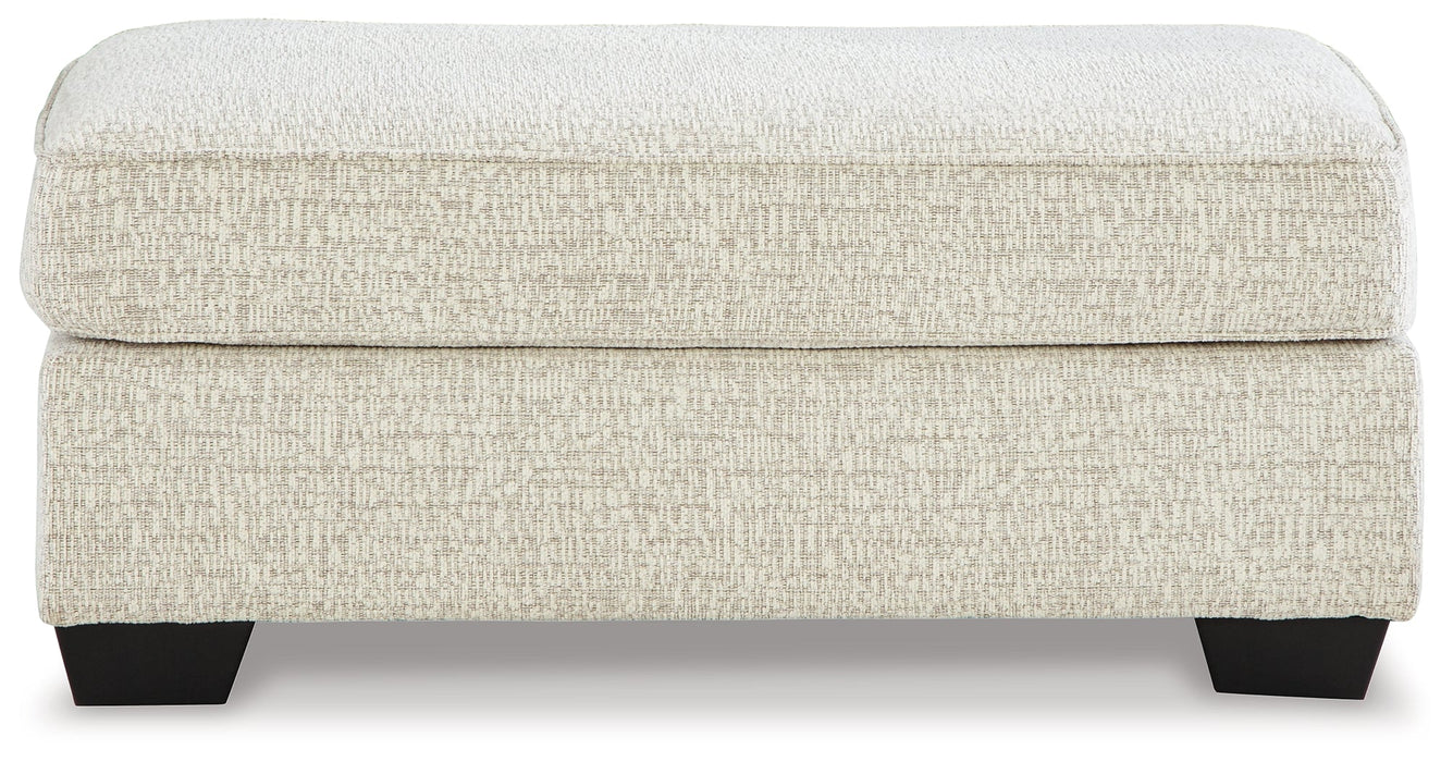 Valerano Parchment Ottoman - 3340414 - Vega Furniture