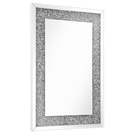 Valerie Crystal Inlay Rectangle Wall Mirror - 961635 - Vega Furniture