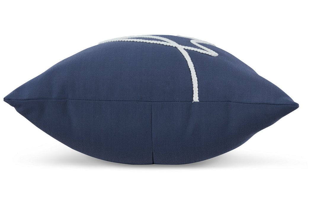 Velvetley Navy/White Pillow, Set of 4 - A1001009 - Vega Furniture