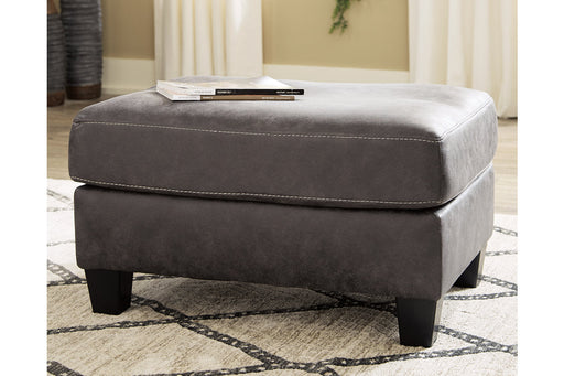 Venaldi Gunmetal Ottoman - 9150114 - Vega Furniture