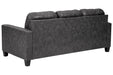 Venaldi Gunmetal Queen Sofa Chaise Sleeper - 9150168 - Vega Furniture