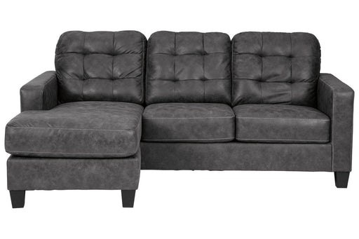 Venaldi Gunmetal Sofa Chaise - 9150118 - Vega Furniture