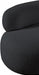 Venti Boucle Fabric Living Room Chair Black - 140Black-C - Vega Furniture