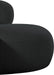 Venti Boucle Fabric Living Room Chair Black - 140Black-C - Vega Furniture