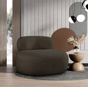 Venti Boucle Fabric Living Room Chair Brown - 140Brown-C - Vega Furniture