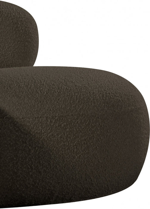 Venti Boucle Fabric Living Room Chair Brown - 140Brown-C - Vega Furniture