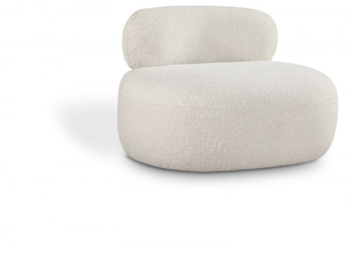 Venti Boucle Fabric Living Room Chair Cream - 140Cream-C - Vega Furniture