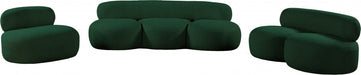Venti Boucle Fabric Living Room Chair Green - 140Green-C - Vega Furniture
