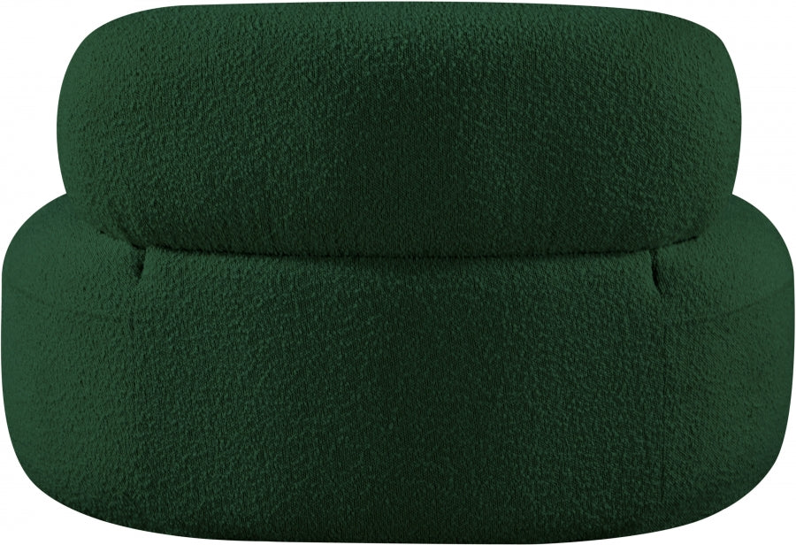 Venti Boucle Fabric Living Room Chair Green - 140Green-C - Vega Furniture