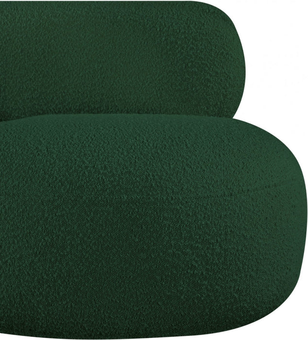 Venti Boucle Fabric Living Room Chair Green - 140Green-C - Vega Furniture