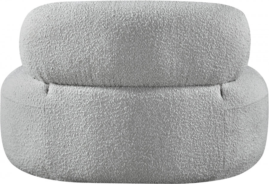 Venti Boucle Fabric Living Room Chair Grey - 140Grey-C - Vega Furniture