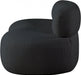 Venti Boucle Fabric Loveseat Black - 140Black-L - Vega Furniture