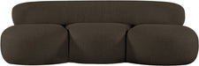 Venti Boucle Fabric Loveseat Brown - 140Brown-L - Vega Furniture