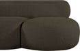 Venti Boucle Fabric Loveseat Brown - 140Brown-L - Vega Furniture