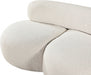 Venti Boucle Fabric Loveseat Cream - 140Cream-L - Vega Furniture