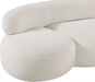 Venti Boucle Fabric Loveseat Cream - 140Cream-L - Vega Furniture