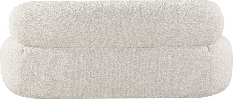 Venti Boucle Fabric Loveseat Cream - 140Cream-L - Vega Furniture