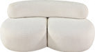 Venti Boucle Fabric Loveseat Cream - 140Cream-L - Vega Furniture