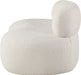 Venti Boucle Fabric Loveseat Cream - 140Cream-L - Vega Furniture