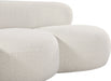 Venti Boucle Fabric Loveseat Cream - 140Cream-L - Vega Furniture