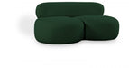 Venti Boucle Fabric Loveseat Green - 140Green-L - Vega Furniture