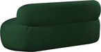 Venti Boucle Fabric Loveseat Green - 140Green-L - Vega Furniture