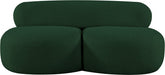 Venti Boucle Fabric Loveseat Green - 140Green-L - Vega Furniture