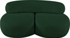 Venti Boucle Fabric Loveseat Green - 140Green-L - Vega Furniture