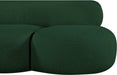 Venti Boucle Fabric Loveseat Green - 140Green-L - Vega Furniture