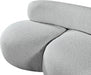 Venti Boucle Fabric Loveseat Grey - 140Grey-L - Vega Furniture