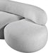 Venti Boucle Fabric Loveseat Grey - 140Grey-L - Vega Furniture