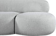Venti Boucle Fabric Loveseat Grey - 140Grey-L - Vega Furniture