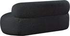 Venti Boucle Fabric Sofa Black - 140Black-S - Vega Furniture