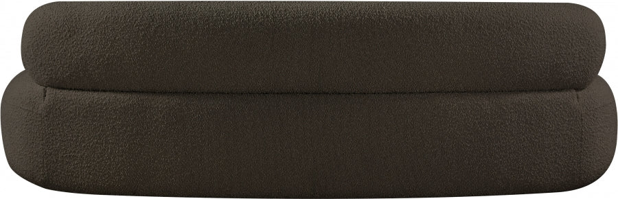 Venti Boucle Fabric Sofa Brown - 140Brown-S - Vega Furniture