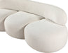 Venti Boucle Fabric Sofa Cream - 140Cream-S - Vega Furniture