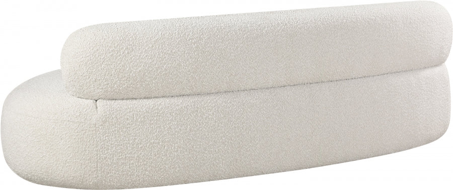 Venti Boucle Fabric Sofa Cream - 140Cream-S - Vega Furniture