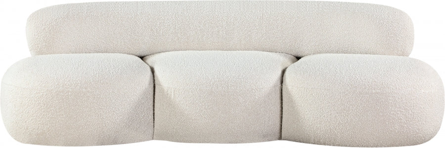 Venti Boucle Fabric Sofa Cream - 140Cream-S - Vega Furniture