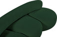 Venti Boucle Fabric Sofa Green - 140Green-S - Vega Furniture