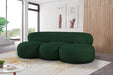 Venti Boucle Fabric Sofa Green - 140Green-S - Vega Furniture