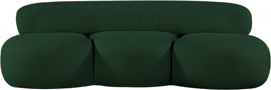 Venti Boucle Fabric Sofa Green - 140Green-S - Vega Furniture