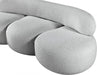 Venti Boucle Fabric Sofa Grey - 140Grey-S - Vega Furniture