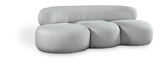 Venti Boucle Fabric Sofa Grey - 140Grey-S - Vega Furniture