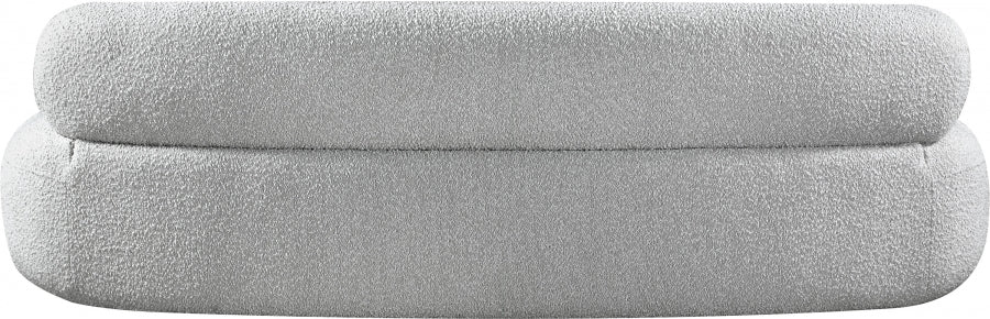 Venti Boucle Fabric Sofa Grey - 140Grey-S - Vega Furniture