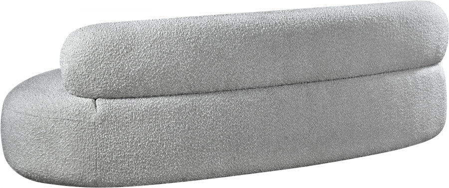 Venti Boucle Fabric Sofa Grey - 140Grey-S - Vega Furniture