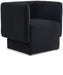 Vera Black Boucle Fabric Accent Chair - 575Black - Vega Furniture