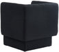 Vera Black Boucle Fabric Accent Chair - 575Black - Vega Furniture