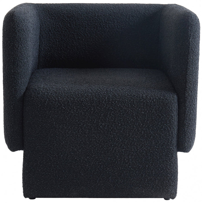 Vera Black Boucle Fabric Accent Chair - 575Black - Vega Furniture